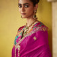 Shop Pink Tissue Silk Sarees Online - STORI