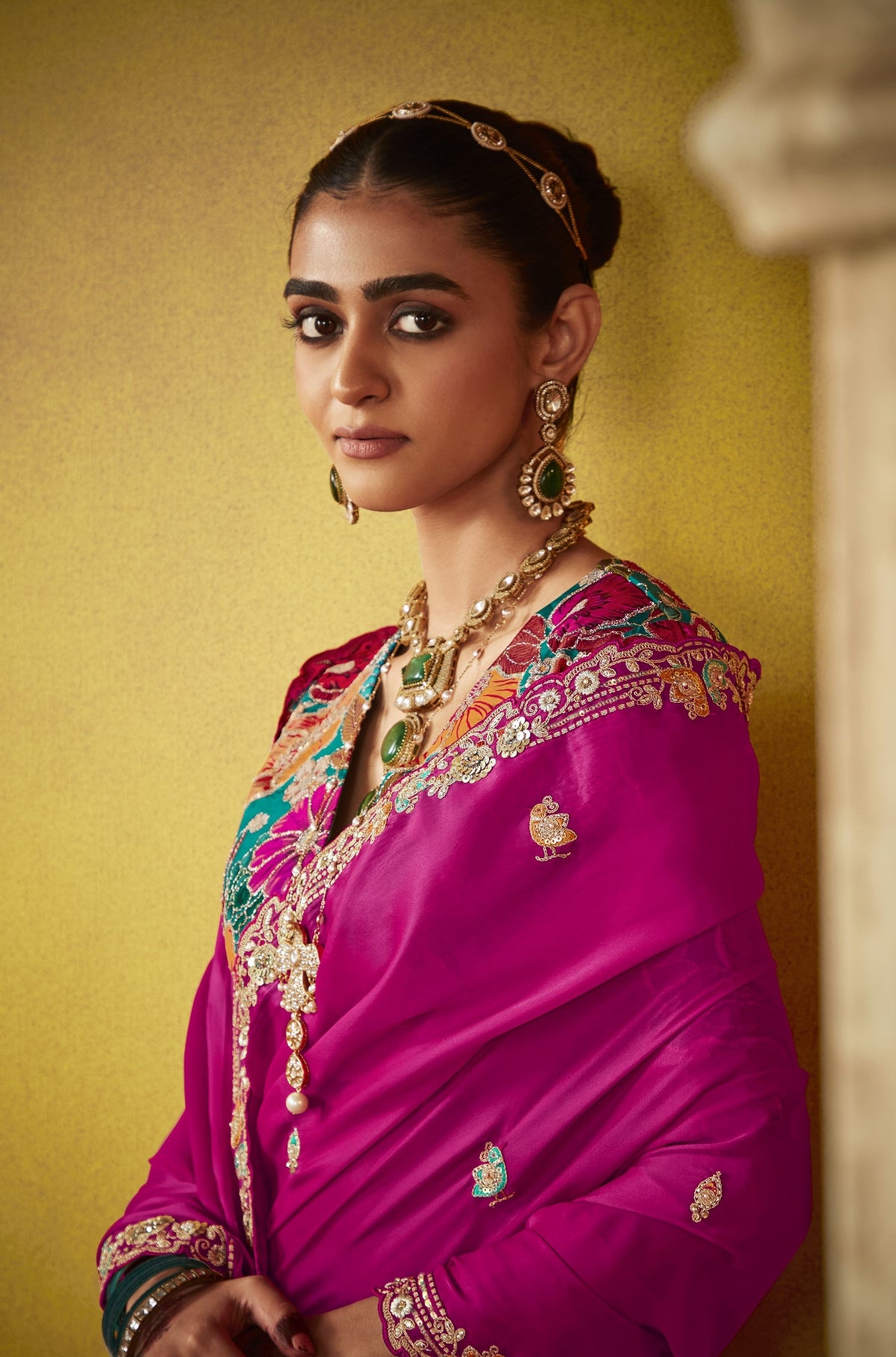 Shop Pink Tissue Silk Sarees Online - STORI