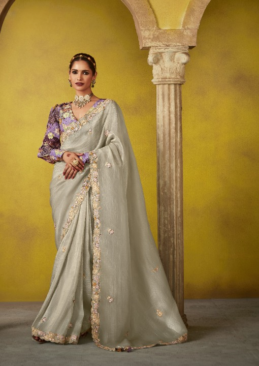 Shop Green Tissue Silk Sarees Online - STORI