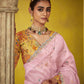 Shop Pink Tissue Silk Sarees Online - STORI