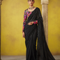 Shop Black Tissue Silk Sarees Online - STORI