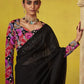 Shop Black Tissue Silk Sarees Online - STORI