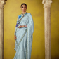 Shop Blue Tissue Silk Sarees Online - STORI