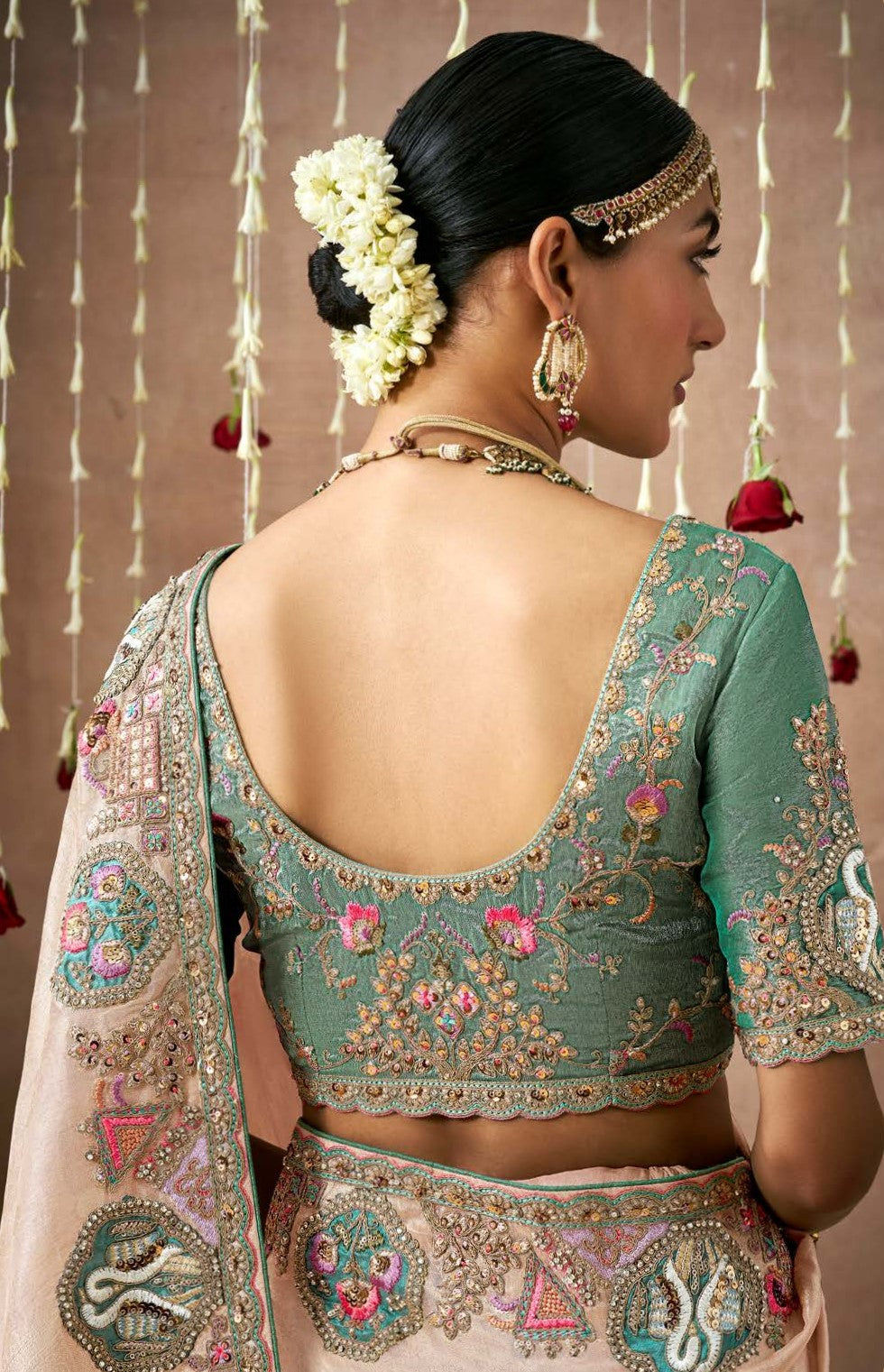 Shop pink Banarasi Sarees online at STORI