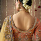 Shop Yellow Banarasi Sarees online at STORI