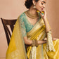 Shop Yellow Bridal Banarasi Silk Sarees Online - STORI