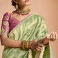 Shop Green Banarasi Silk Sarees Online - STORI