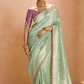 Shop Green  Banarasi Silk Sarees Online - STORI