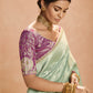 Shop Green  Banarasi Silk Sarees Online - STORI