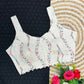 Cambric Cotton Designer Blouse With Embroidery And Sequined Work