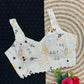 Cambric Cotton Designer Blouse With Embroidery And Sequined Work