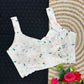Cambric Cotton Designer Blouse With Embroidery And Sequined Work