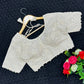 Khadi Cotton Designer Blouse With Multithread Embroidery
