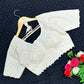Khadi Cotton Designer Blouse With Multithread Embroidery
