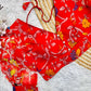 Kalamkari Printed Organza Long Sleeved Designer Blouse