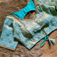 Brocade Weaved With Sequined Designer Silk Blouse