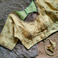 Brocade Weaved With Sequined Designer Silk Blouse