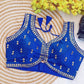 Embroidered Phantom Silk Blouse With Zari & Sequins Work