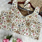 Multicolor Embroidered Soft Silk Designer Blouse
