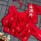 Floral Embroidered Work Silk Blouse With V-Neck At Back