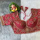 Sequin and Zari Embroidered Designer Blouse- Plus Size