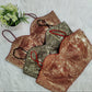 Sequin Embellished Noodle Straps Readymade Blouse