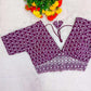 Mayuri Embroidered Georgette Blouse With Silver Cording & Sequin Work