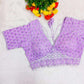 Mayuri Embroidered Georgette Blouse With Silver Cording & Sequin Work
