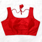 Solid Color Regular Raw Silk Blouse