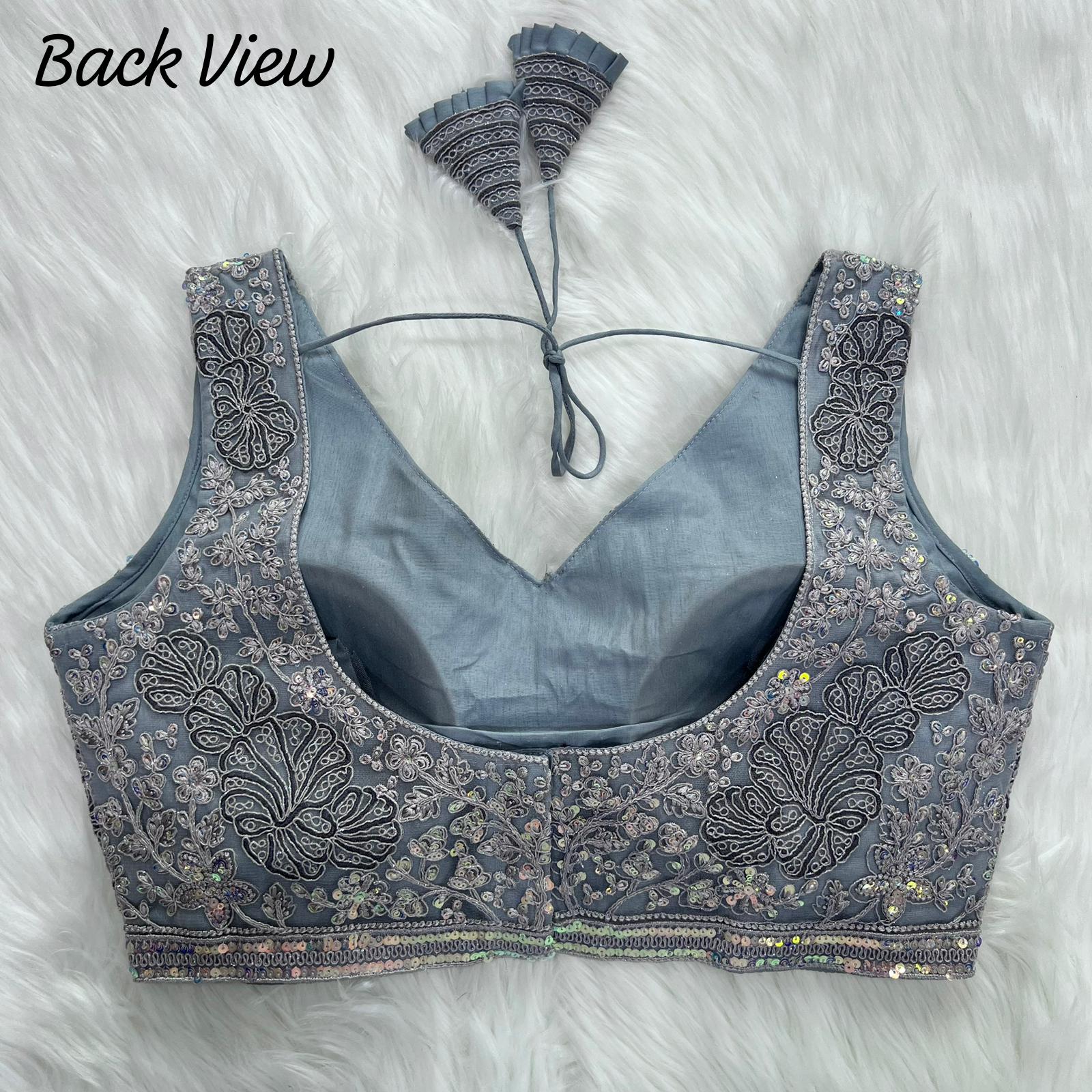 Lily Sequined Designer Sleeveless Blouse