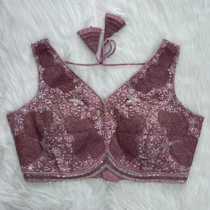 Lily Sequined Designer Sleeveless Blouse