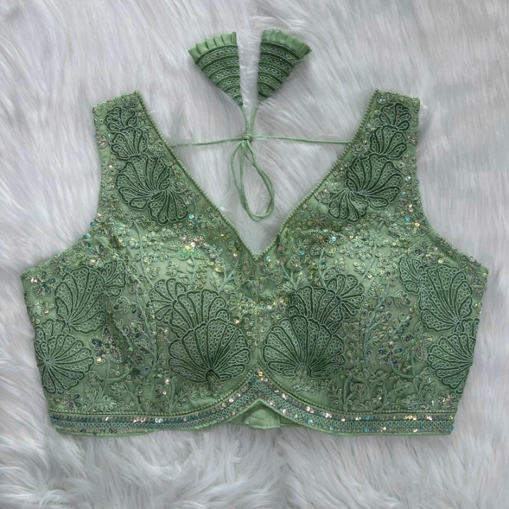 Lily Sequined Designer Sleeveless Blouse