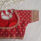 Zari Embroidered Designer Silk Blouse - Plus Size