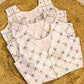 Karen Satin White Embroidered Designer Blouse