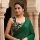 Bhoomi Sleeveless Georgette Blouse With Silk Thread Embroidery