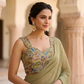 Bhoomi Sleeveless Georgette Blouse With Silk Thread Embroidery