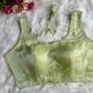 Blooming Organza Solid Color Blouse