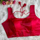 Blooming Organza Solid Color Blouse