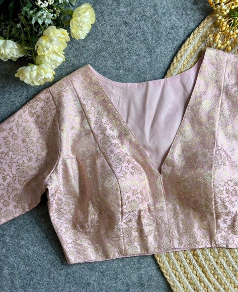 Brocade Woven Designer Silk Blouse