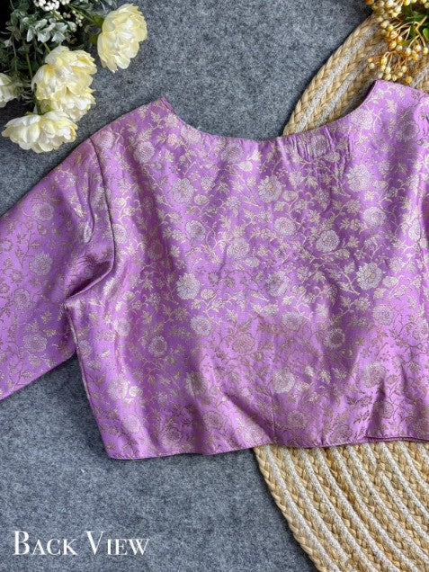 Brocade Woven Designer Silk Blouse
