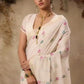 Ivory White Munga Cotton Silk Saree