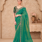 STORI Green Tissue Silk Saree
