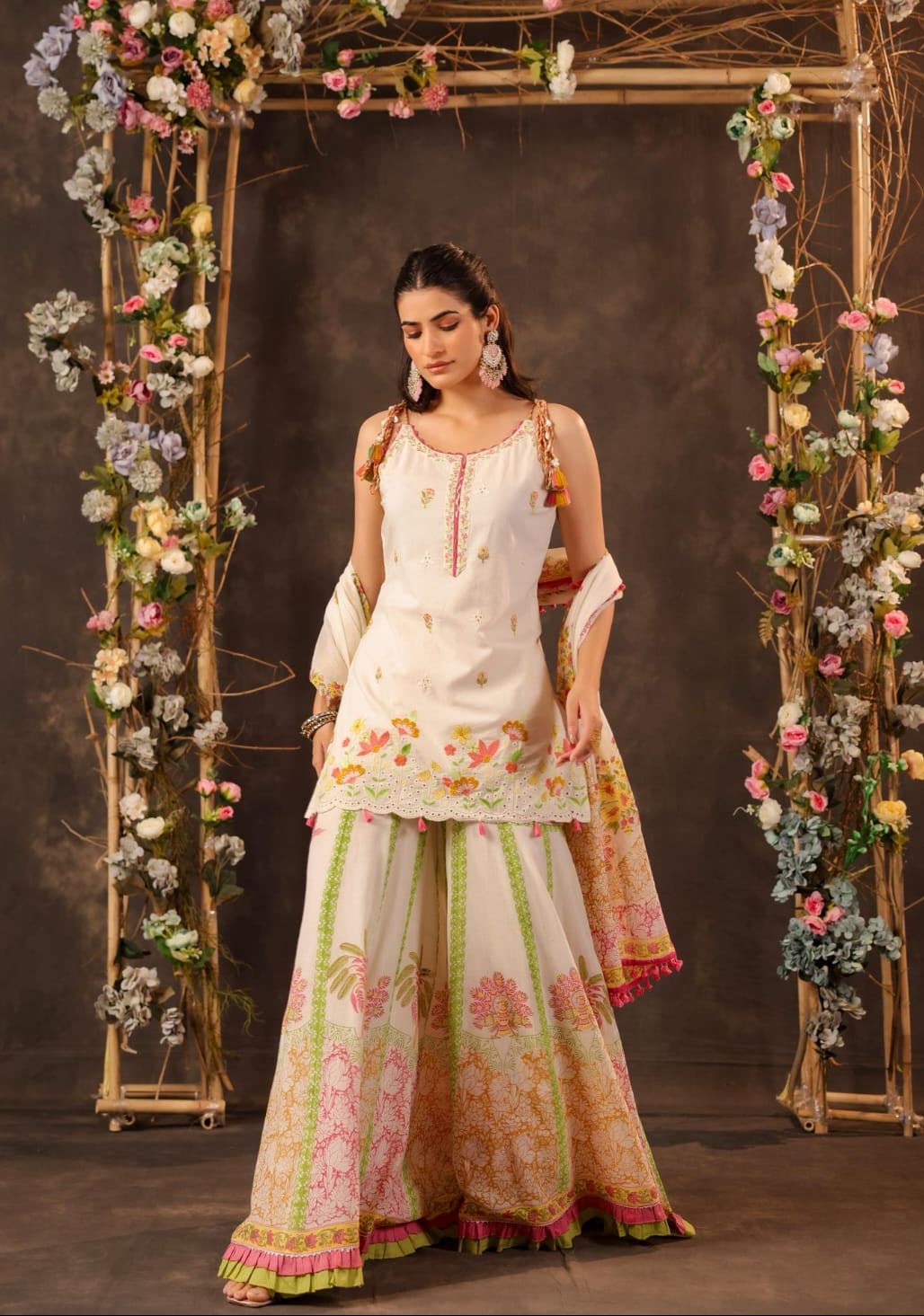 STORI Mul Cotton Sharara Set