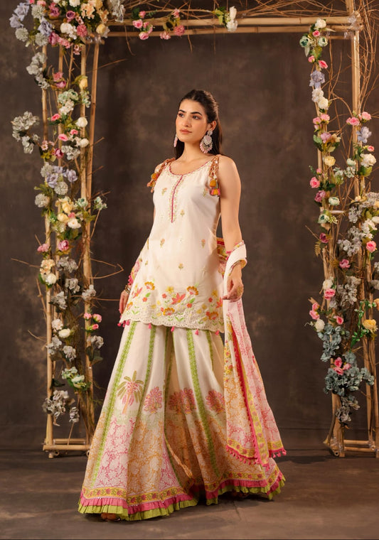 STORI Mul Cotton Sharara Set