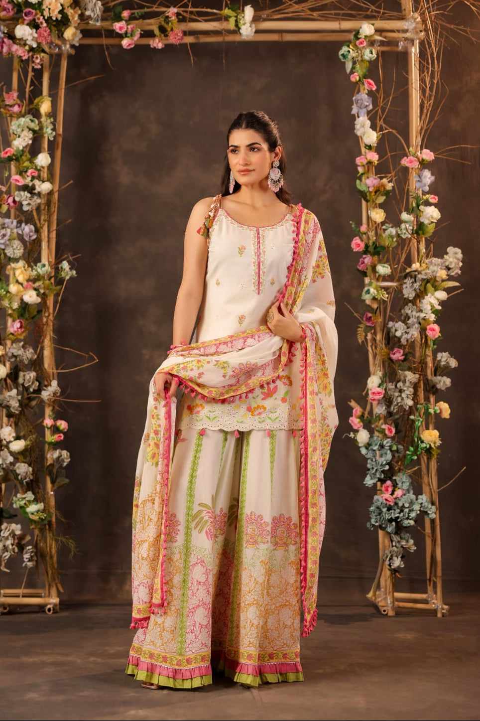 STORI Mul Cotton Sharara Set