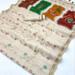 Ivory White Munga Cotton Silk Saree
