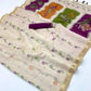 Ivory White Munga Cotton Silk Saree