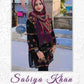 Sabiya Khan in Black Layered Multicolor Threadwork Georgette Chikankari Short Kurti With Inner