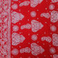 Bridal Red Sanah Handcrafted Lucknowi Chikankari Saree