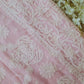 Baby Pink Sanah Handcrafted Lucknowi Chikankari Saree